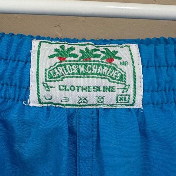 Vintage Carlos N' Charlie's Senor Frogs Cancun Color Block Swim Trunks Shorts XL - Picture 3 of 6